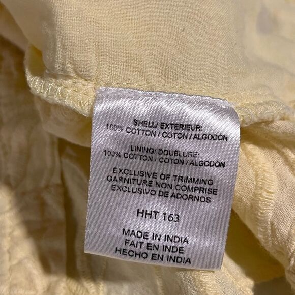 House of  Harlow yellow eyelet cropped tank - S - Picture 8 of 9